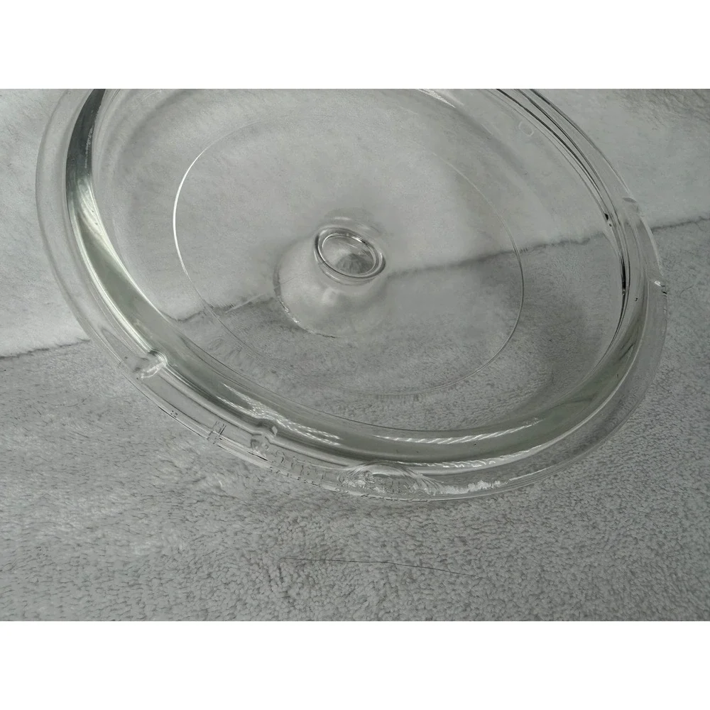Pyrex P81C B Glass Lid Clear Excellent Replacement Part 6 in Round Knob Handle